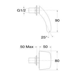 Cristina BD31151 Излив для ванны