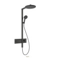 Душевая система Hansgrohe Alive S (24582340) с термостатом, шлифованный, черный хром