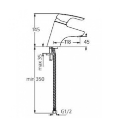 Фото Смеситель для раковины Ideal Standard Cerasprint B3739AA хром