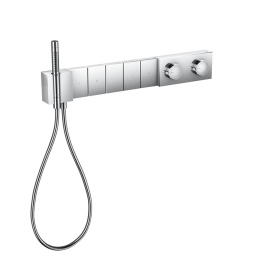 Фото Axor Edge 46731000 Встраиваемый термостат для душа 680/100, на 5 источника с ручным душем (внешняя ч