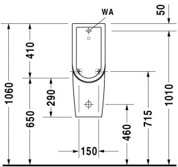Фото Писсуар Duravit Starck 3 0827250000 подвесной, белый