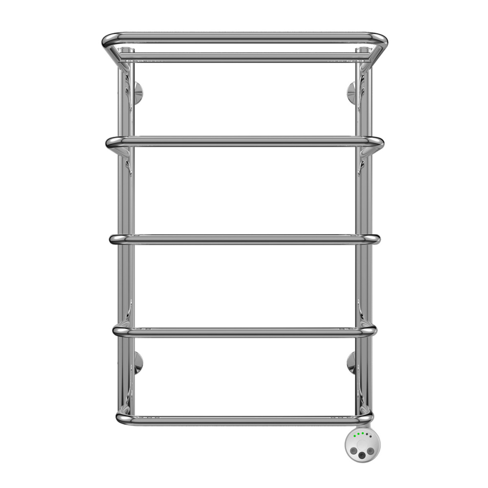 Фото Полотенцесушитель электрический Terminus 4660059921068 Полка П5 450x696, ТЭН HT-1 300W, левый/правый