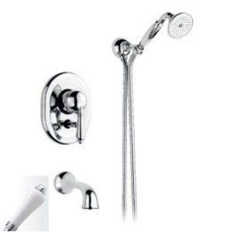 Фото Смеситель Nicolazzi Classico Monokomandi 3400CR76 для ванны, хром/Mont Blanc