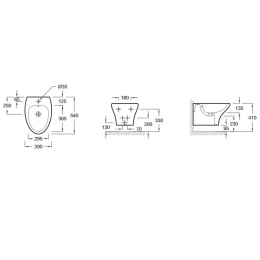 Фото Биде Jacob Delafon Nouvelle Vague EMD0002-00, подвесное