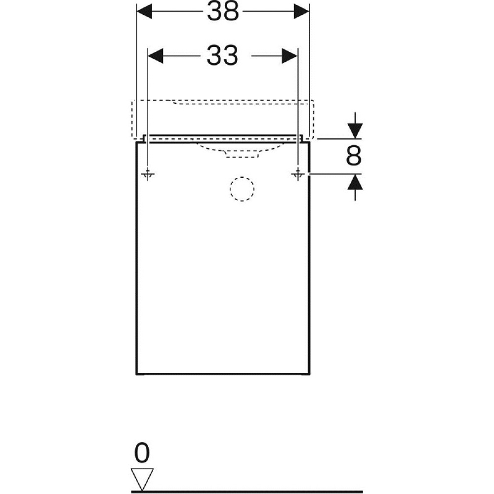 Geberit Xeno2 500.502.43.1 Тумба для раковины, с распашными дверцами