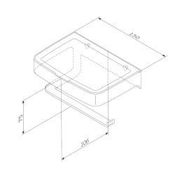 Держатель туалетной бумаги Am.Pm Inspire 2.0 (A50A341522) черный