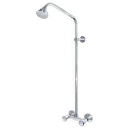 Фото Душевая система с двухвентильным смесителем Бета Варион 153017