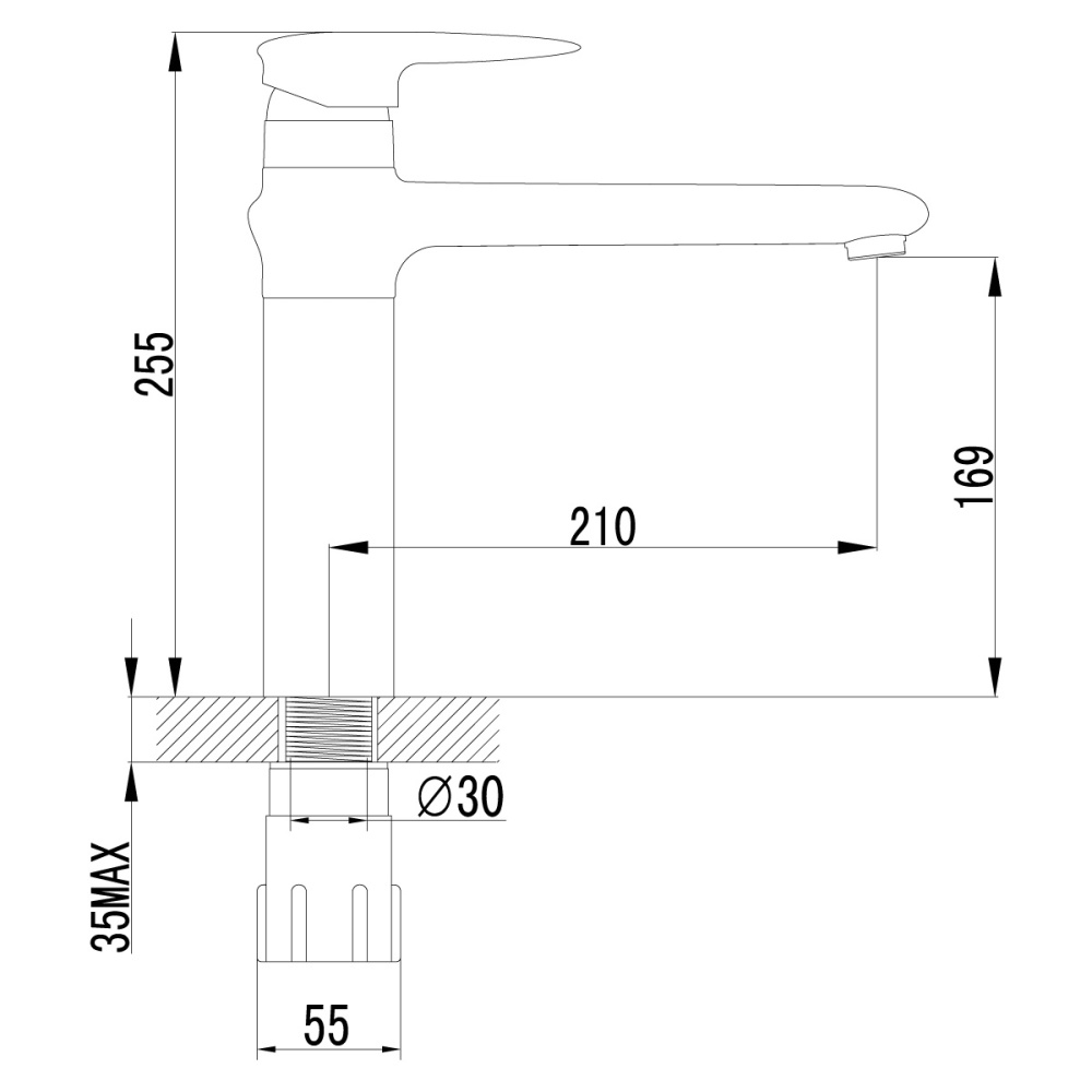 Смеситель для кухонной мойки Lemark Status (LM4404C)