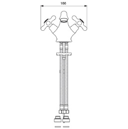 Фото Смеситель для раковины Vidima Retro BA117AA, хром