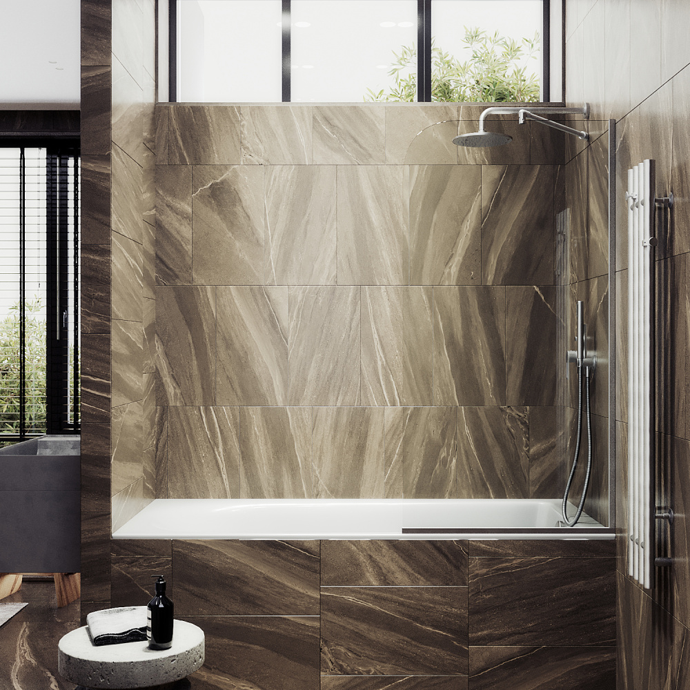 Фото Шторка на ванну Maybah Glass MGV-62-5у в узком профиле