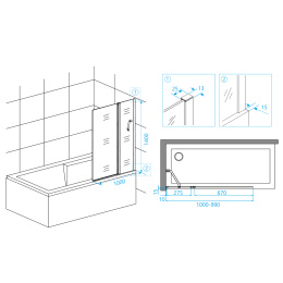 Шторка на ванну RGW Screens 03111110-11