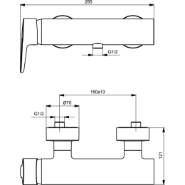 Смеситель для душа Ideal Standard CONNECT BLUE B9924AA