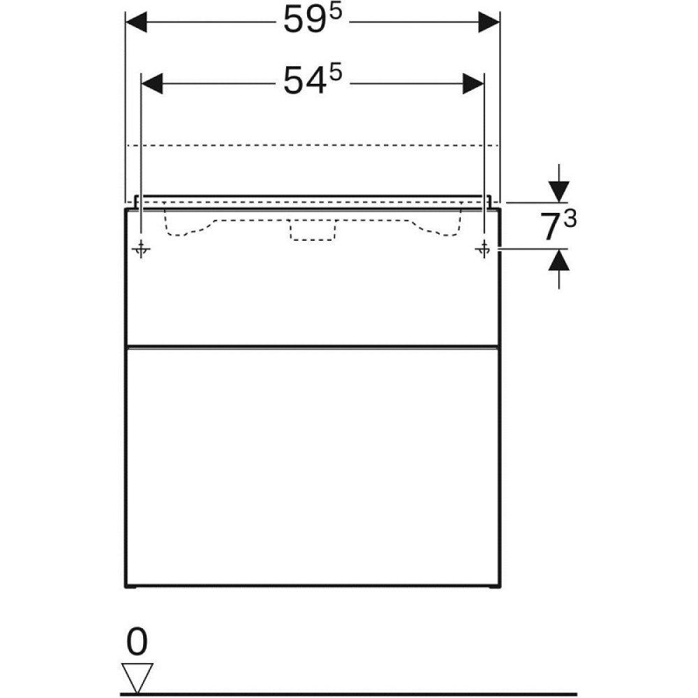 Geberit iCon 841361000 Тумба для раковины, с ящиками выдвижными