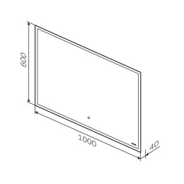 Зеркало с LED-подсветкой Am.Pm Spirit 2.0 (M71AMOX1001SA)