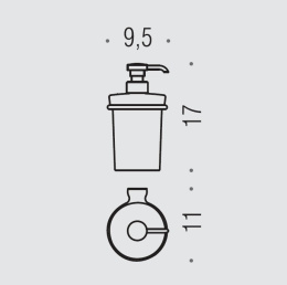 Дозатор для жидкого мыла Colombo Luna B9309