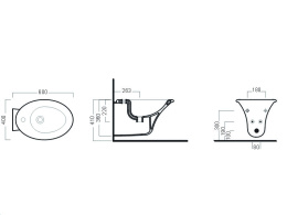 Фото Биде подвесное Hatria Sculture (Y0BF01) белый