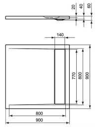 Ideal Standard Strada K262201 Душевой поддон