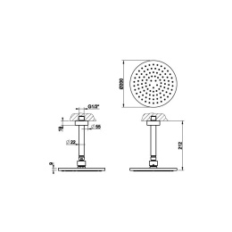 Верхний душ Gessi Emporio (47288#031) хром