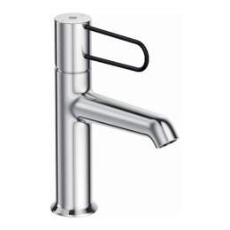 Фото Смеситель для раковины Jacob Delafon Odeon Rive Gauche E21029-BL-CP, хром, ручка черная