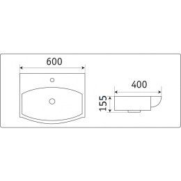 Умывальник CeramaLux 78014D