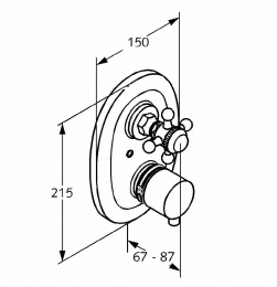 Фото Термостат для душа Kludi Adlon (517200520)