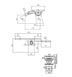 FIMA Carlo Frattini De Soto F3652CR Смеситель для биде