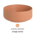 Раковина ArtCeram Cognac COL002 13; 00, накладная, цвет - arancio cammeo (оранжевый камео), 48 х 48