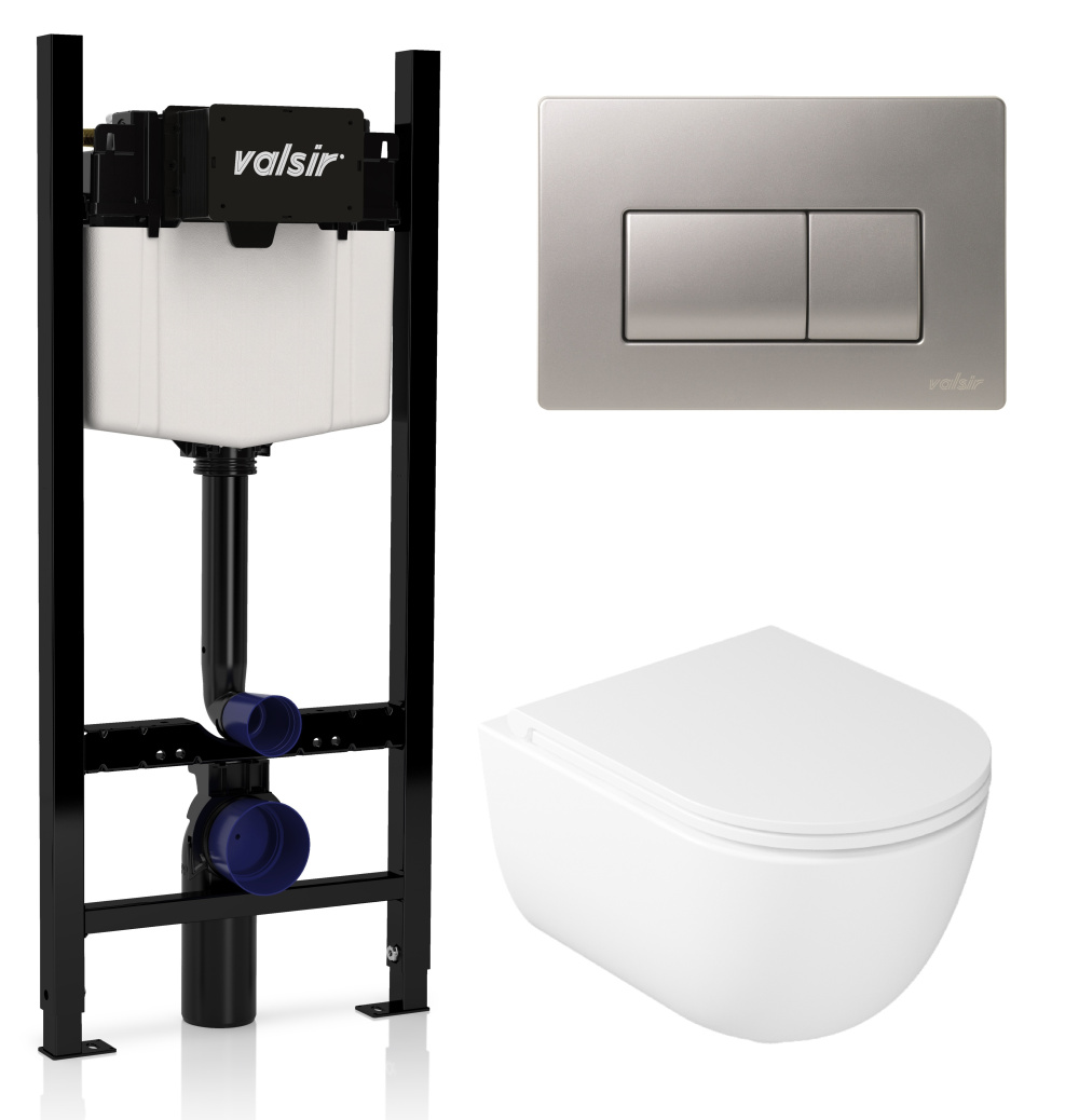 KIT VSCrM 7334 Slim P1 Комплект инсталляции 4 в 1, WINNER S BLOCK VS0853202, унитаз DREAM 7334, крыш