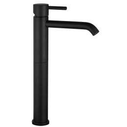 Фото Смеситель для раковины высокий, без донного клапана Giulini Futuro Hi черный матовый  F6549/SCNO