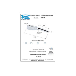 Remer RR 337M 318CP Душевой комплект