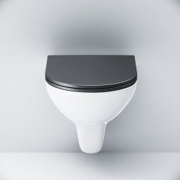 Унитаз подвесной Am.Pm Gem (C901700SCmb) белый, черный