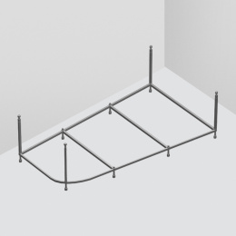 Каркас для ванны 100х160 Am.Pm Spirit (W72A-160-100W-R2) серый