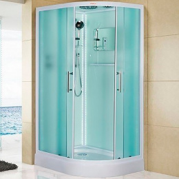 Фото Душевая кабина 115x85x210 Esbano (ESKL115CRL) белый, акрил, Поддон низкий