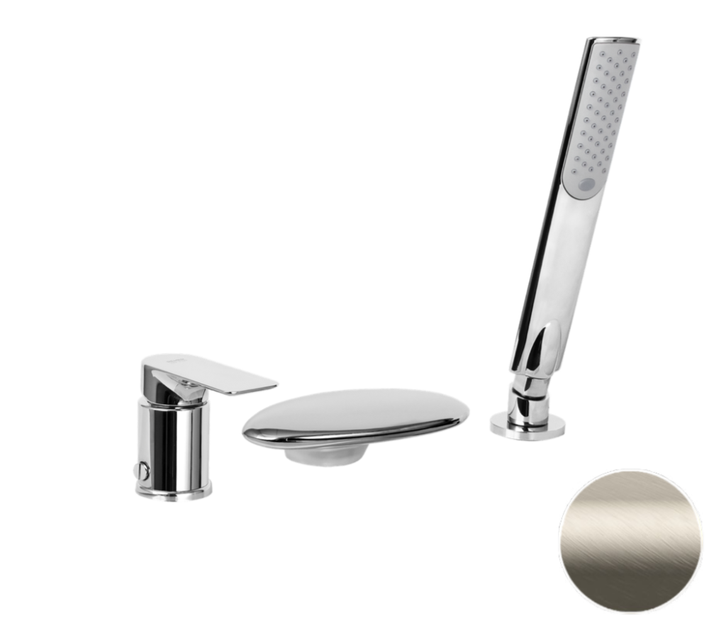 Смеситель для ванны Remer Infinity I07UFXV, сталь