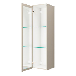 Velvex UNIQUE UNIT PpUNI.120.ZV-221 Пенал подвесной зеркало внутр., шёлк шампань