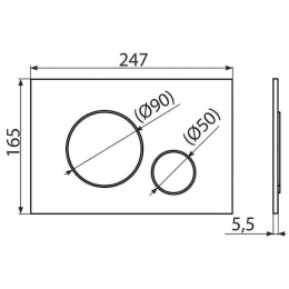Инсталляция Alcaplast AM101/1120-4:1 RU M671-0001 для унитаза с клавишей смыва Хром глянцевый