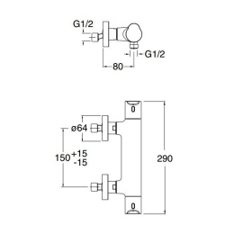 Cristina NEW DAY ND45151 Смеситель для душа