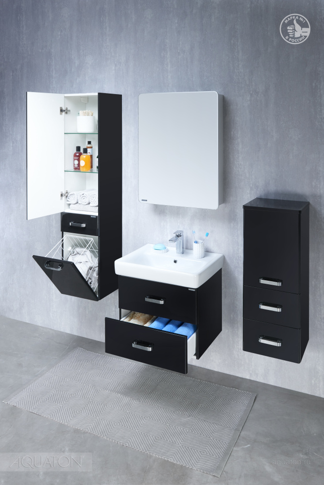 Зеркальный шкаф Aquaton Америна 60 правый белый 1A135302AM01R