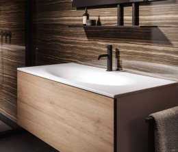 Фото Kerasan SHAPE MOBILE 9325K3 База подвесная 1220х520 мм., 1 ящик, боковины белые/фронт дуб (без раков