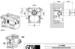 Фото Механизм смесителей скрытого монтажа Gessi (09955#031)