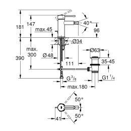 Смеситель для биде Grohe Essence New 32935DL1