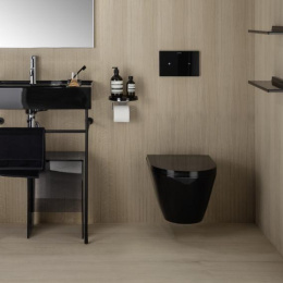 Фото Унитаз подвесной Laufen Kartell by (8.2033.7.716.000.1) черный матовый