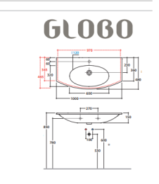 Фото Раковина Globo 4ALL (MD1001.BI) белый