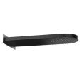 Верхний душ настенный 50x20 см Remer 350MMNOX, черный матовый