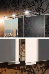 Зеркальный шкаф Keuco Royal Universe 12704171301, алюминий