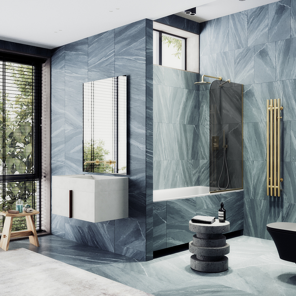 Фото Шторка на ванну Maybah Glass MGV-80-3у в узком профиле