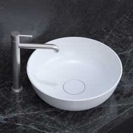 Omnires SILK SILKR400BM Умывальник настольный D=40 см (белый матовый)
