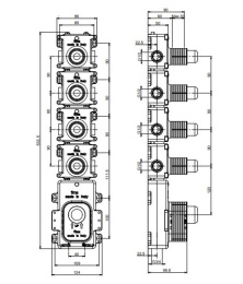 Фото Внутренний механизм термостата для ванны F2464 FIMA Carlo Frattini