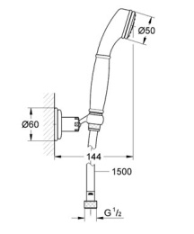 Фото Душевой гарнитур Grohe Sinfonia (28976IG0) хром