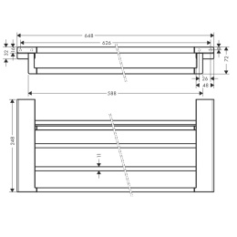 Полка для полотенец Hansgrohe AddStoris (41751140)